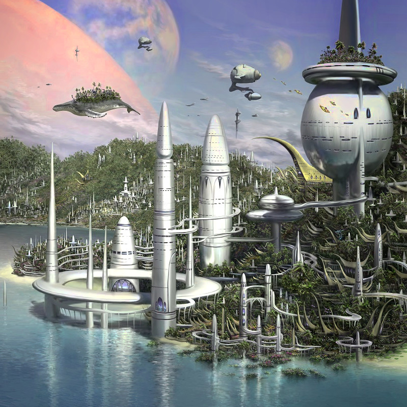 Silhouette of a hiker at sunset